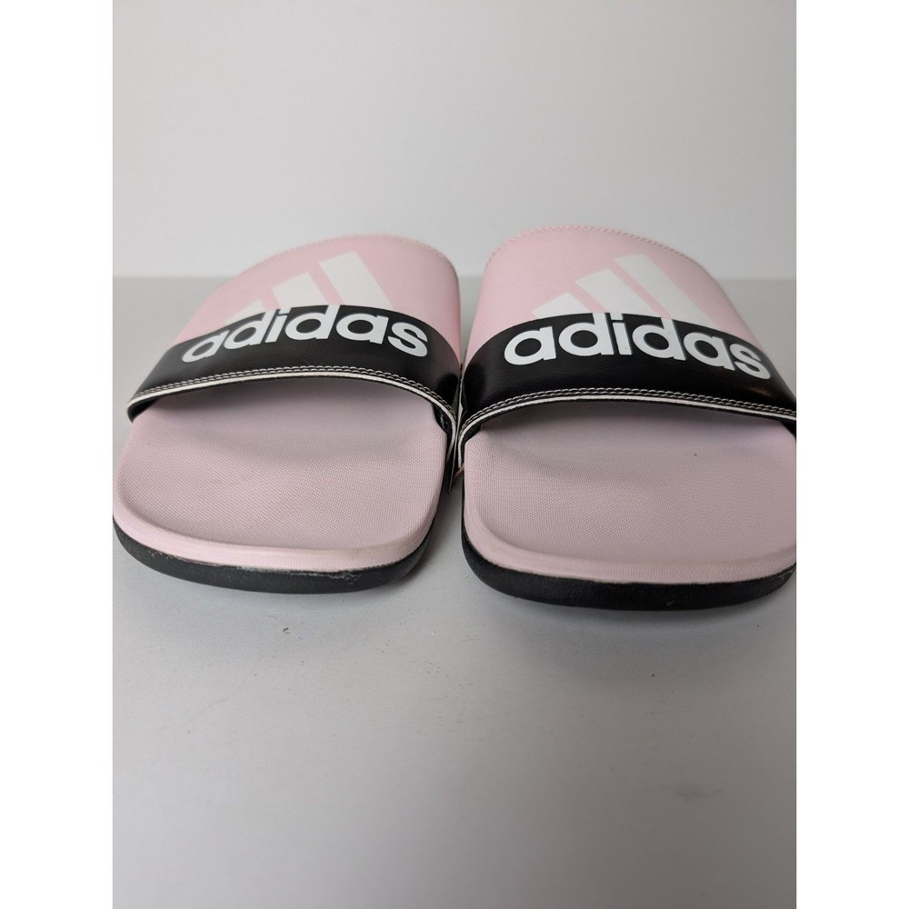 NWT Adidas Adilette Comfort Men Size 18 Pink White Original Adult Slides Sandals - Picture 2 of 11